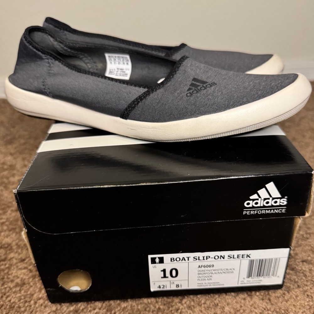 Adidas Boat Slip On Sleek. Brand new, never worn.